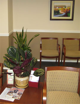 Comfortable waiting area at Cascade Internal Medicine Specialists